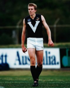 Michael Blood in Big V Jumper